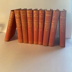 Sir Walter Scott T Nelson & Sons Nelson's Library 9 Books Volumes 1800's